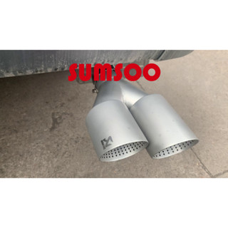 蠍子標 四出福斯 圓邊磨砂不鏽鋼尾飾管 Golf 6 7 R MK7 Tiguan R 一進二出 排/MOTO