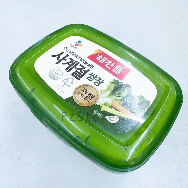 韓國CJ韓式豆瓣醬（黃醬）500g 包生菜用 生菜醬 韓國原裝進口 韓國料理 韓國烤肉 烤肉醬 包飯醬 沾醬「芙茁H&amp;S