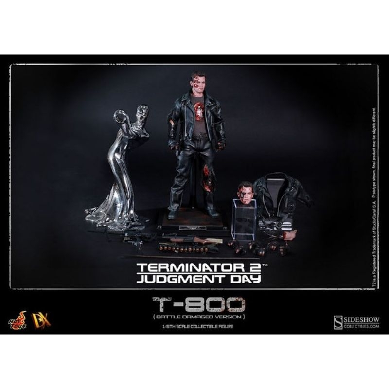 全新 野獸國 Hot Toys-DX13-《魔鬼終結者》阿諾 T-800 戰損版 Terminator 非