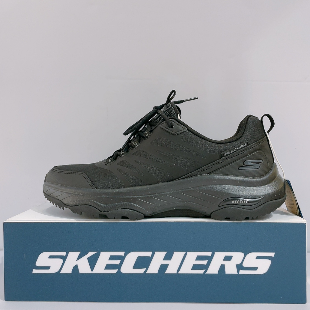 SKECHERS GO WALK ARCH FIT OUTDOOR 女生 黑 足弓支撐 防水 慢跑鞋 124441BBK