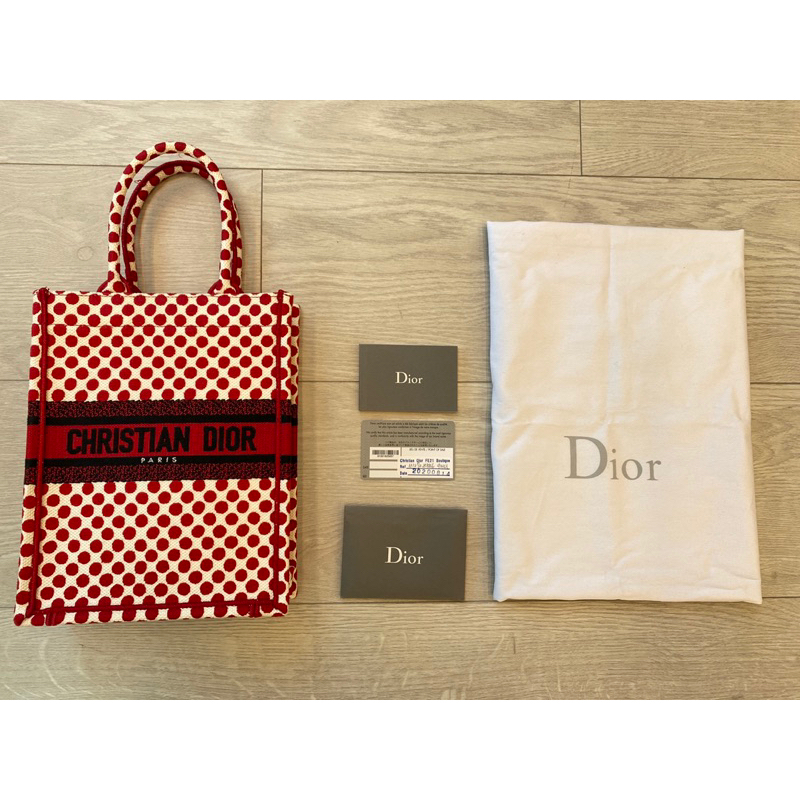 歐美二手精品Dior紅圓點手提包
