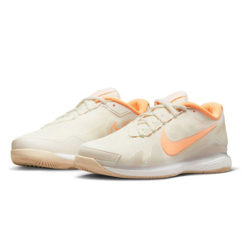 NIKE Air Zoom Vapor Pro 可愛粉橘配色 女性網球鞋 US8 Federer延伸款