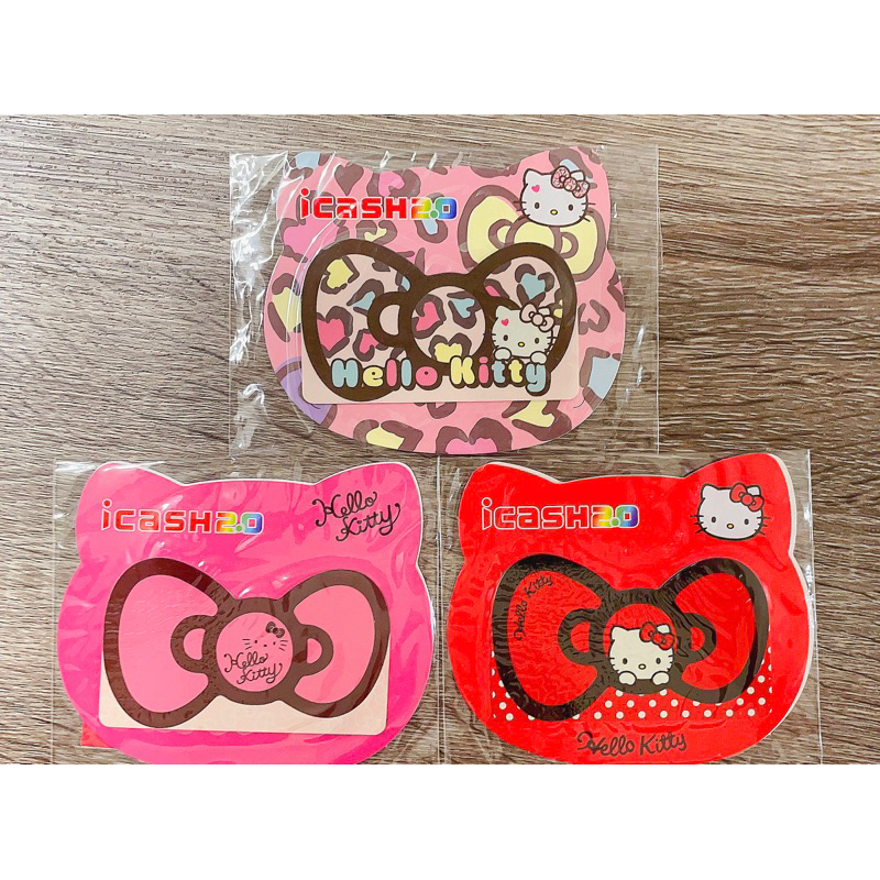 【全新絕版】套卡不拆售三麗鷗家族 Hello Kitty icash2.0 馬卡龍豹紋 經典紅 粉紅甜心 蝴蝶結造型