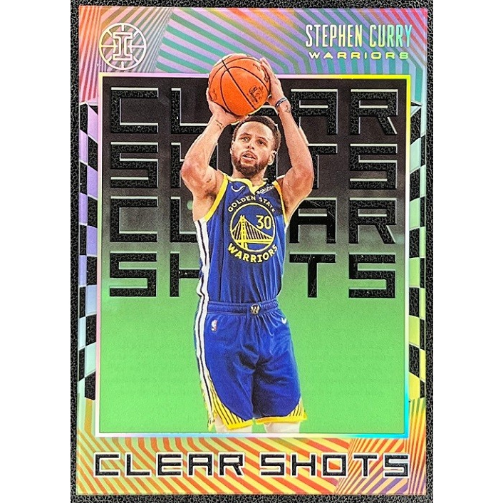 NBA 球員卡 Stephen Curry 2019-20 Illusions Clear Shots Emerald