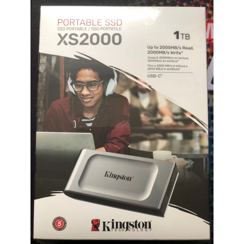 【全新未拆】Kingston XS2000 1TB USB Type-C 外接式 固態硬碟 2,000MB/s讀寫速度