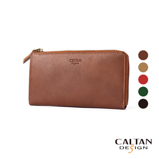 【CALTAN】真皮/長夾 | 真皮L型拉鍊簡約長夾-072695 五色
