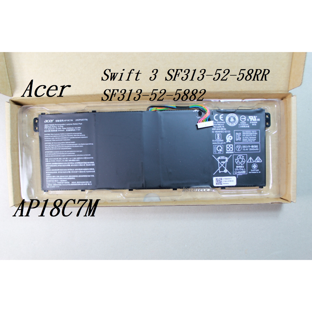 適用宏碁 ACER AP18C7M Swift 5 SF514-54GT原廠筆記本電腦電池  .