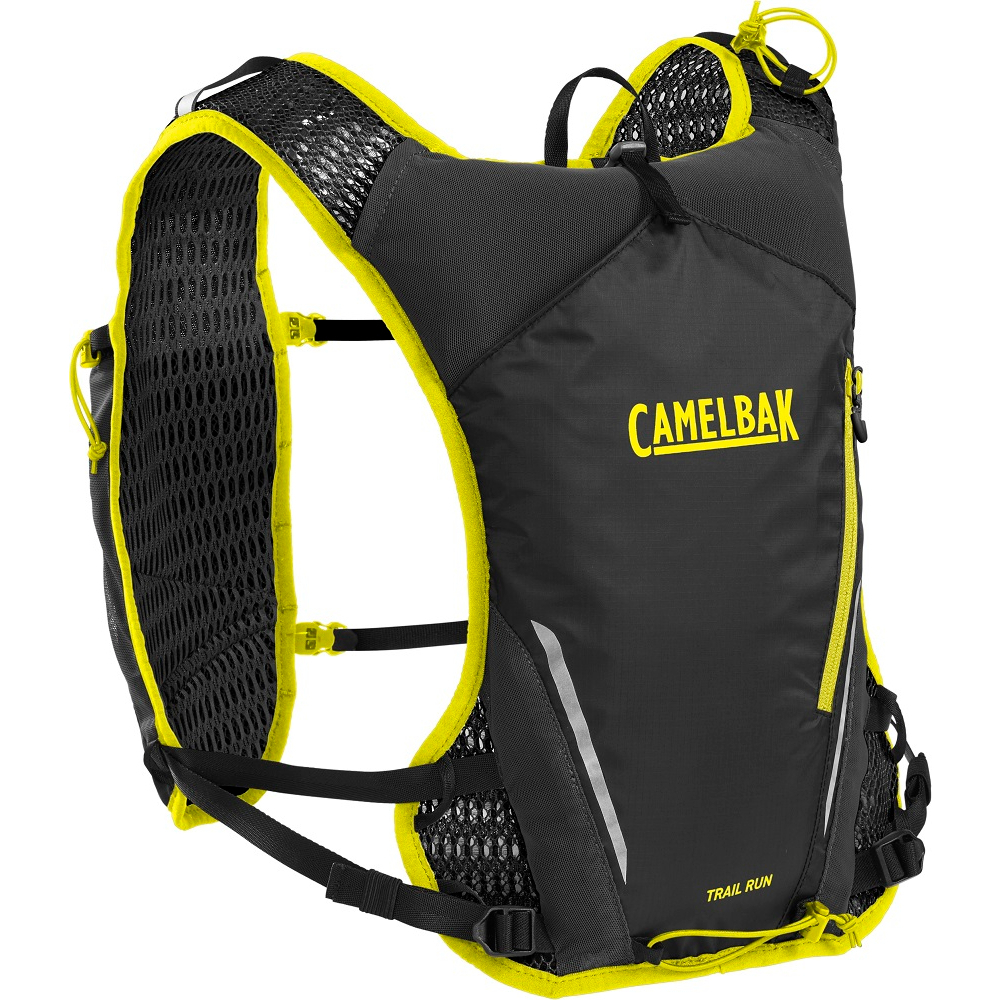 Camelbak Trail Run 7 越野水袋背心 (附0.5L軟水瓶2個) 黑黃 水袋 背心 馬拉松 登山