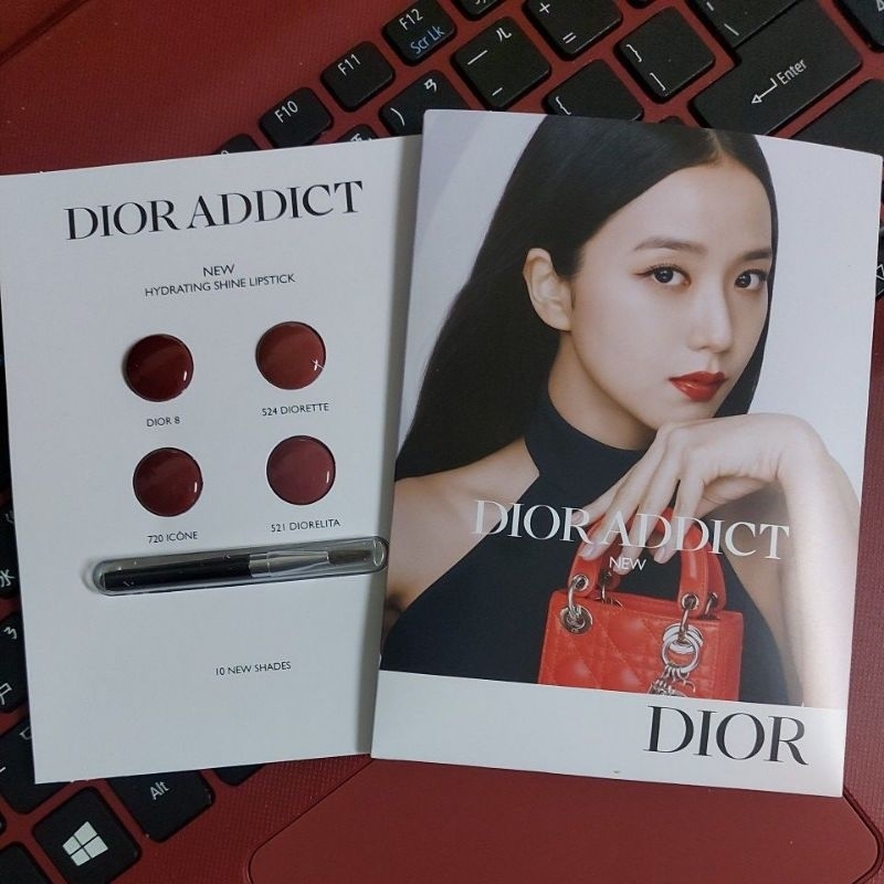 dior 迪奧 隱誘唇膏試色卡 唇膏 色號： Dior8 、524、720、521