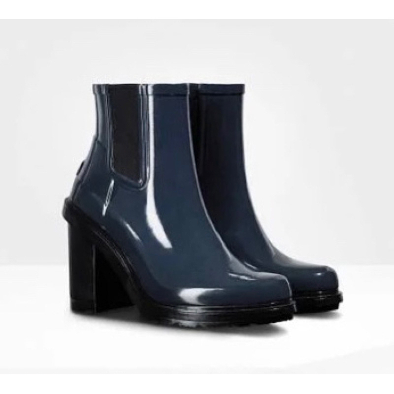 二手Hunter Original Refined Heel Chelsea Rain Boots