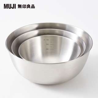 MUJI 無印良品 不鏽鋼碗/M/19cm/L/22cm