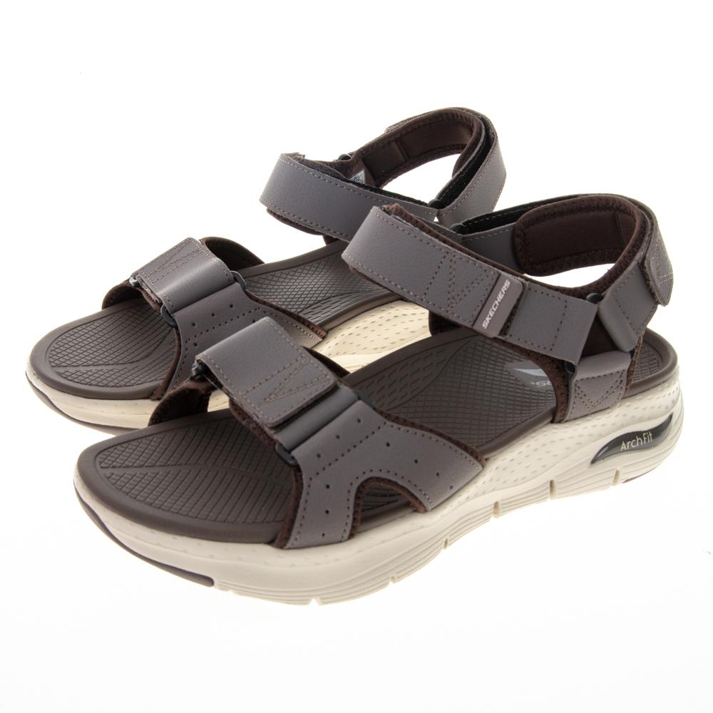 SKECHERS 男鞋 休閒系列涼拖鞋 ARCH FIT SANDAL - 237372BRN