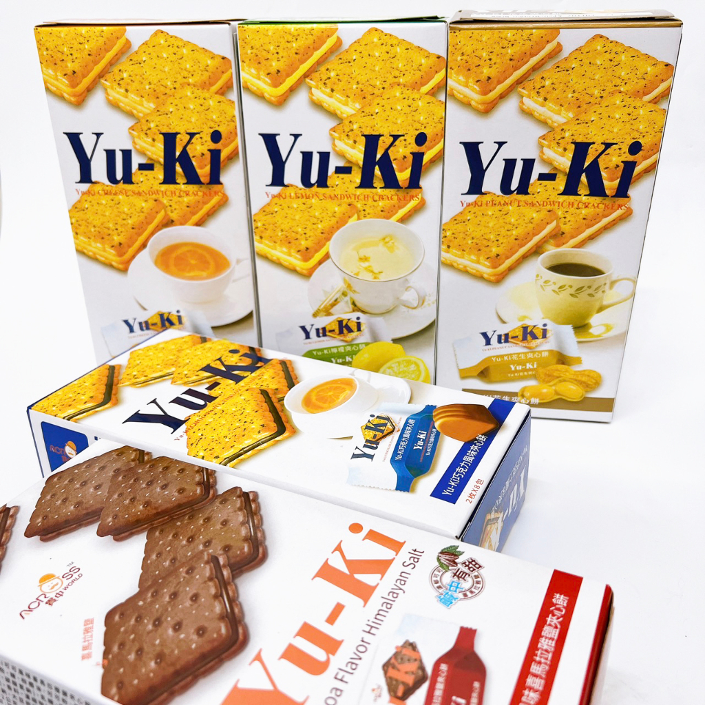 森吉小舖 Yu-Ki 夾心餅乾 巧克力 起司 檸檬 花生 可可風味喜馬拉雅鹽 yuki餅乾 夾心餅 YUKI