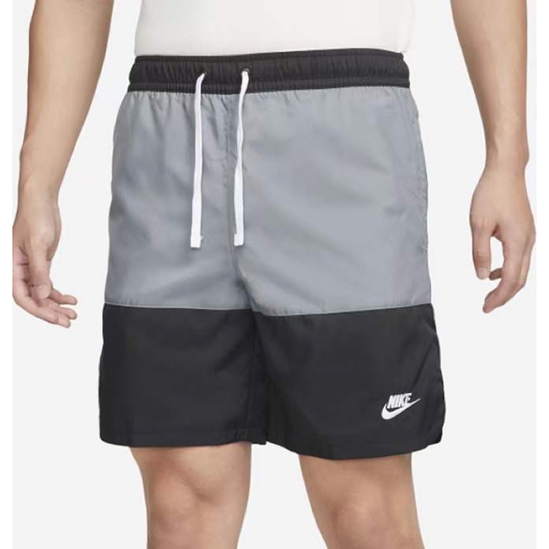 NIKE 男款 黑灰色 梭織 休閒 短褲 款號：DM6832-010