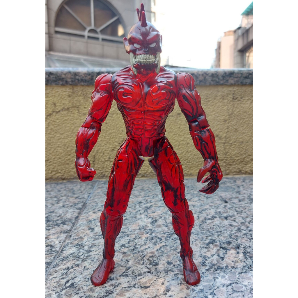 CSJD 櫃 ： 現狀品：1994年 CARNAGE 血蜘蛛 SPIDER WARS TOYBIZ 漫威宇宙 蜘蛛人