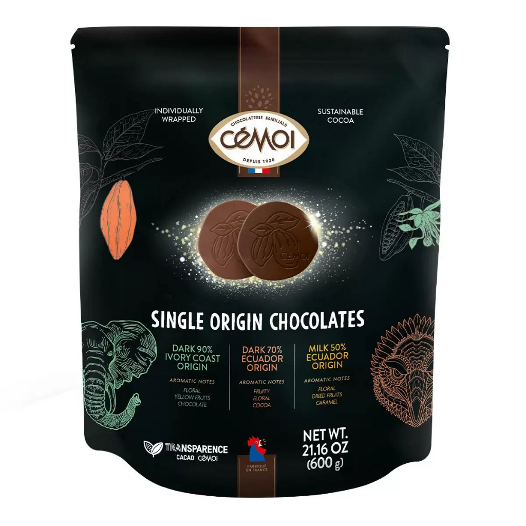 快速出貨-效期最新 Cemoi 單一產區巧克力 綜合 600公克-好市多代購