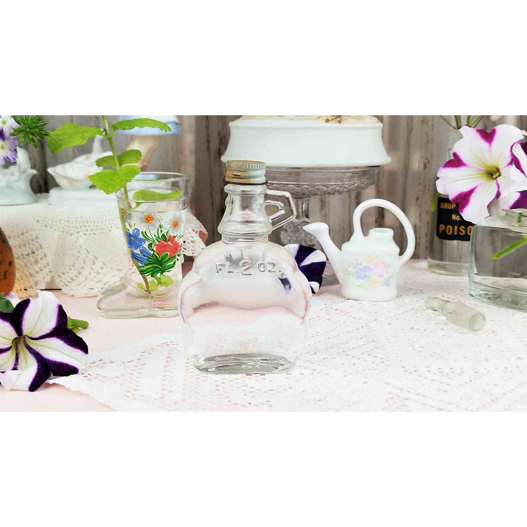 紫丁香歐陸古物雜貨♥ 英國 古董早期玻璃藥瓶.小花瓶