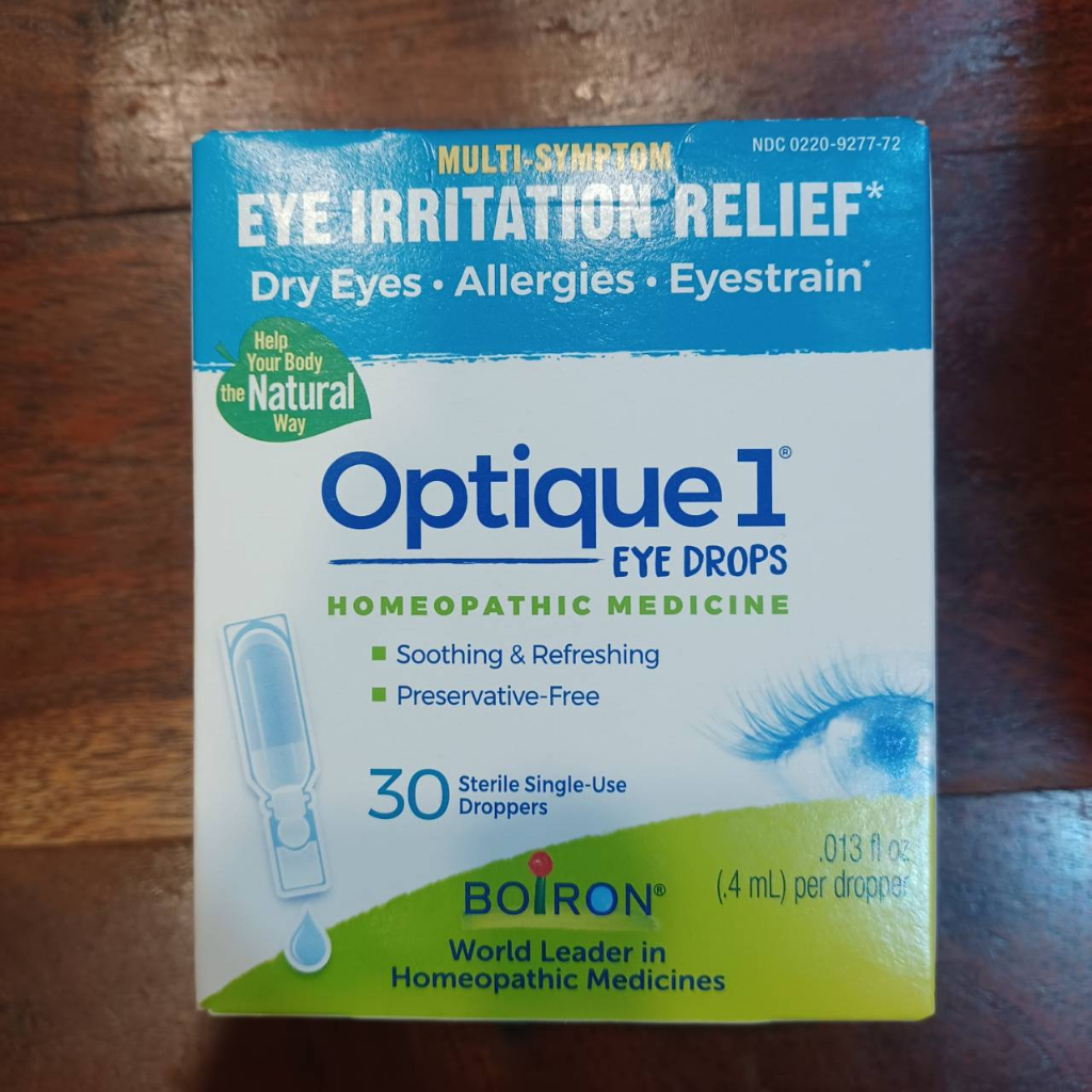 布瓦宏 眼睛滴劑 【Optique 1 ® Eye Drops】BOIRON／順勢／Homeopathy／法國