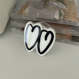 Double heart! 粗邊愛心支架 黏貼式/磁吸式（預購）