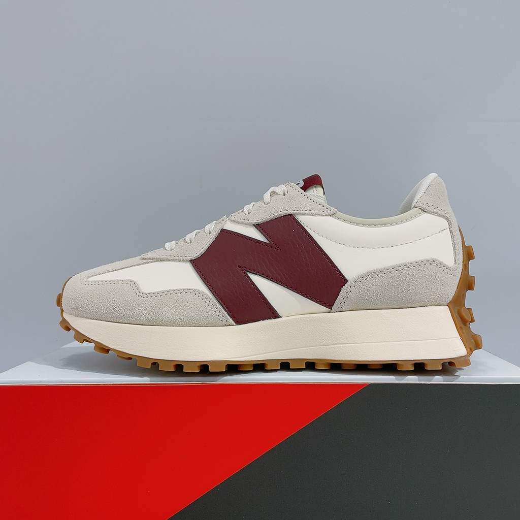New Balance NB 327 女生 白酒紅 麂皮 B楦頭 運動 休閒鞋 WS327KA