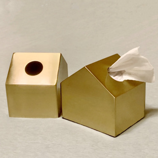 【CHENset】 INS 奢華風 金色小房子 紙巾盒 面紙盒 衛生紙收納盒 交換禮物 🎁