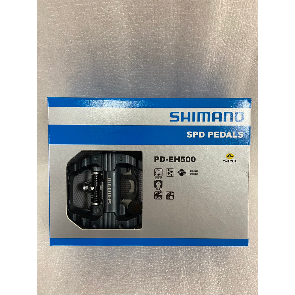 『時尚單車』 SHIMANO PD-EH500 踏板 登山騎乘專用 SHIMANO SPD 踏板 附SH-56扣片