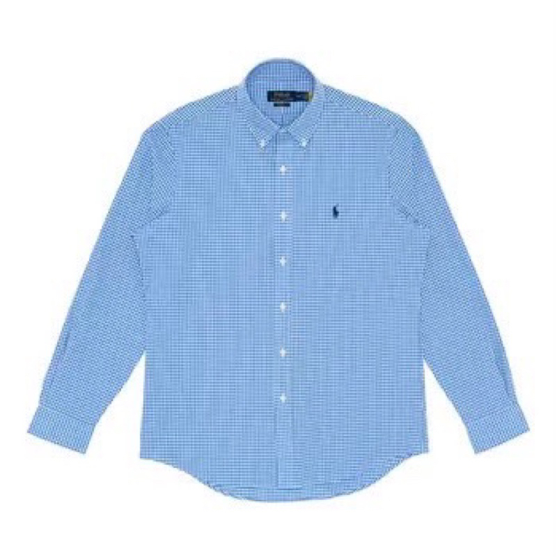🌈享鐌🦣 Polo Ralph Lauren 男長袖襯衫 藍色格紋Lauren Men's