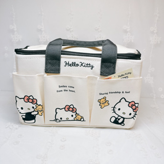 Hello Kitty 長方形 文具用品收納 化妝小物收納 整理箱 手提袋