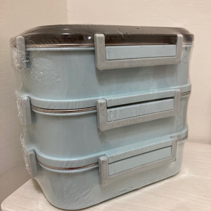 三層304不銹鋼飯盒便當盒保溫學生方便攜帶小分格中分隔型上班族餐盒