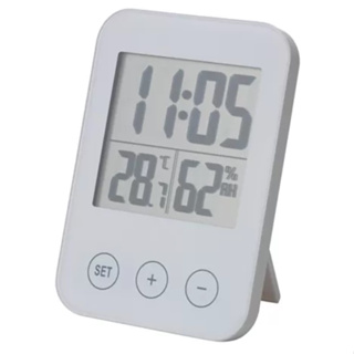 IKEA代購💪 SLÅTTIS 鐘/溼度計/溫度計 白色 桌上型時鐘 時鐘 鬧鐘