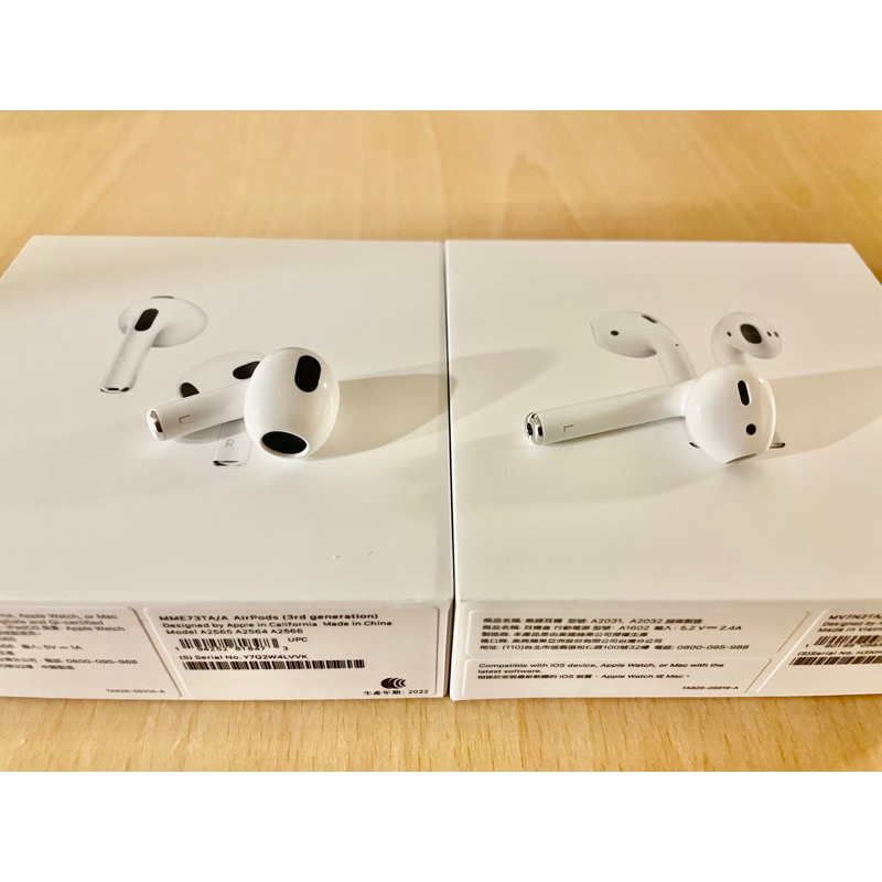 蘋果原廠 全新AirPods 2代/3代 左耳 單耳 2023年生產 台灣公司貨 保固一年