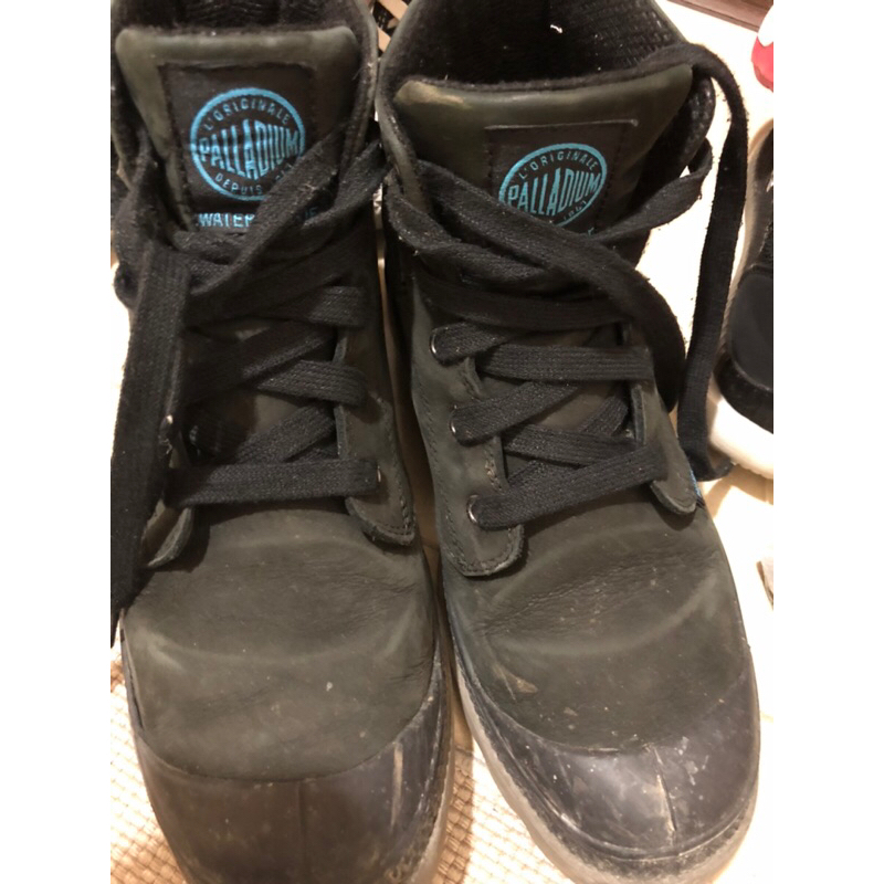 palladium 法國 黑色防水靴 長筒靴 防水鞋 24公分