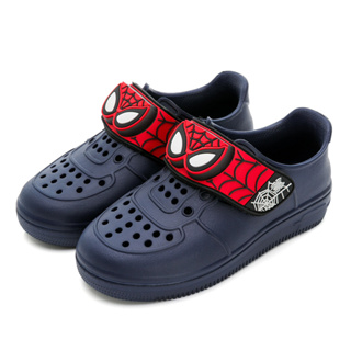 兒童鞋 【Marvel 漫威】蜘蛛人輕量電燈洞洞鞋-藍紅/MNKG3540