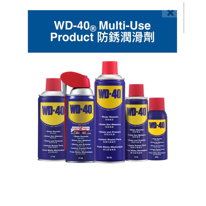 美國WD40多功能除銹劑412ML 13.9oz防銹潤滑清潔除銹 （ 整箱出貨）一箱24罐裝