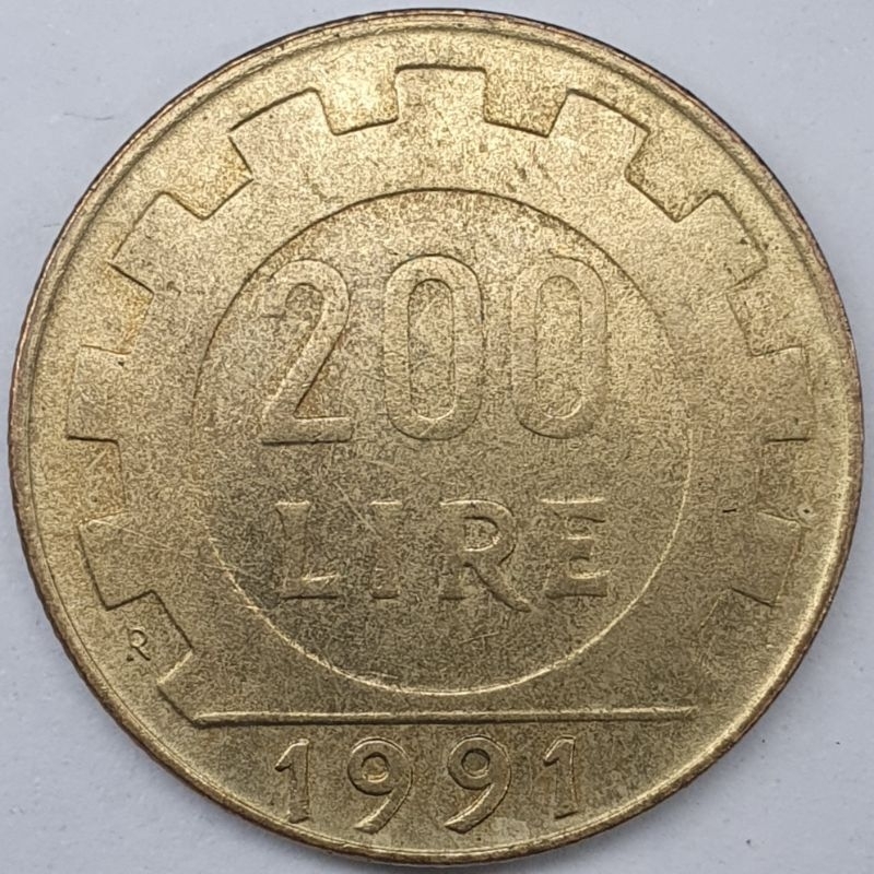 義大利 200里拉硬幣 年份隨機