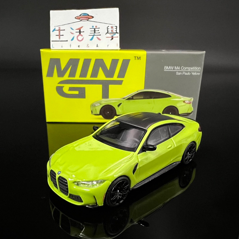 【生活美學】👏現貨秒出 1/64 Mini GT BMW M4 Competition #468 寶馬 聖保羅黃 轎跑車