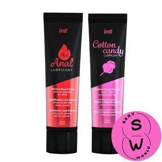巴西Intt LUBRICANT 棉花糖口交潤滑液/熱感草莓味後庭潤滑液 100ml 助興 情趣用品 成人玩具