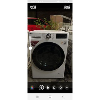 2020年新款～二手中古新款樂金LG10.5公斤變頻滾筒洗脫烘洗衣機，型號WD-S1050VDW，2020年，家電