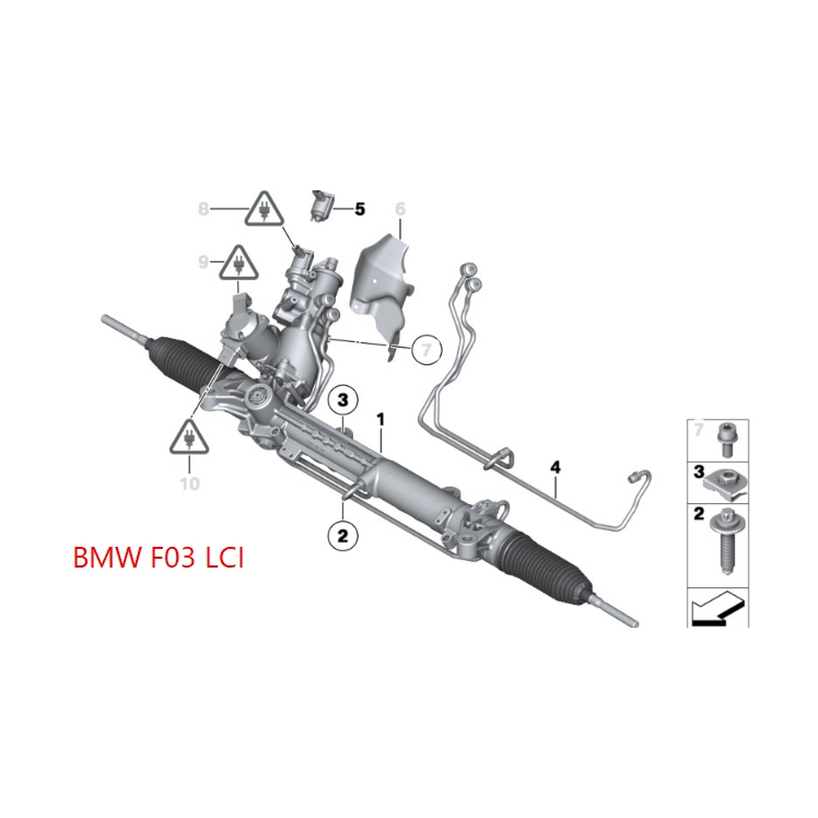 BMW 7' F03 LCI 750LiS 760LiS 全新液壓方向機 方向機漏油 方向機間隙過大 方向機異音 需報價