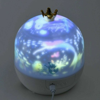 現貨！日本代購 迪士尼 小美人魚 比目魚 艾麗兒 房間 投影燈 夜燈 LED燈