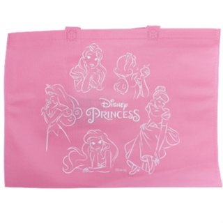 正版🎀迪士尼公主系列 不織布手提袋(大) 貝兒 小美人魚 白雪 睡美人 手提袋 提袋 購物袋 包包 提袋 摺疊購物袋
