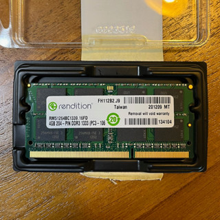 rendition DDR3-1333 (PC3-10600) 4GB 筆記型記憶體