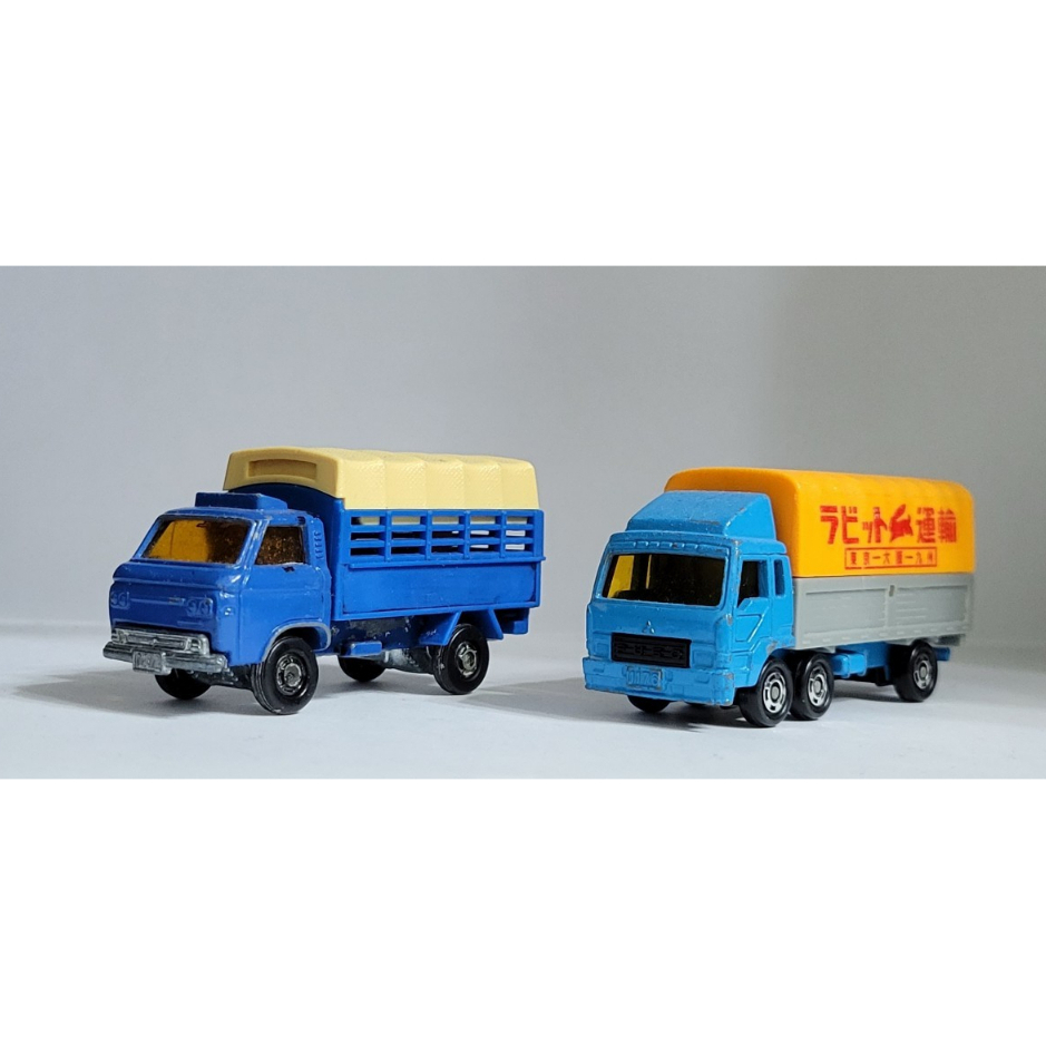 TOMICA NO.23 + NO.107 卡車雙車組_日製無盒戰損