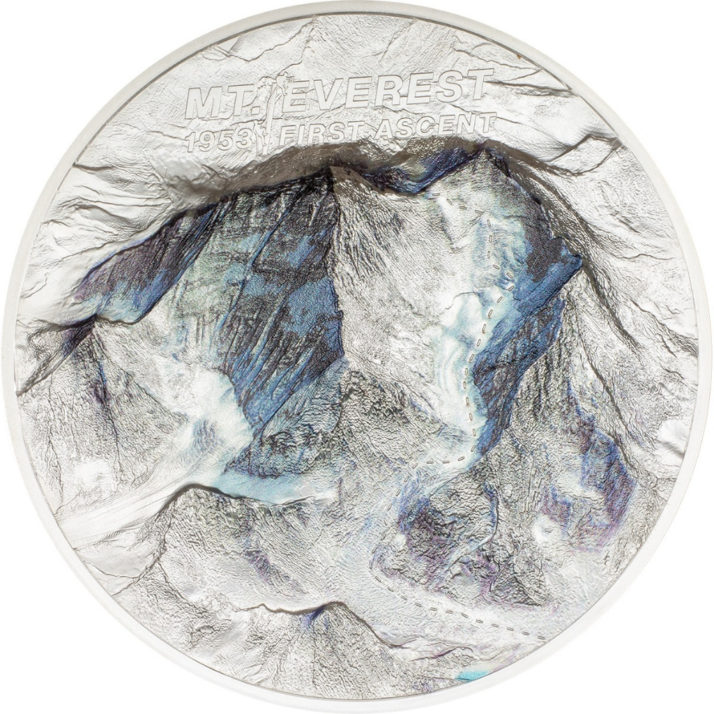 預購(價格98000) - 2023庫克群島-首次登山系列-聖母峰-1公斤銀幣