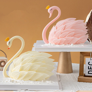 時光的幸福小鋪#愛心天鵝脖子模具天鵝頸網紅蛋糕裝飾烘焙巧克力翻糖3D立體工具