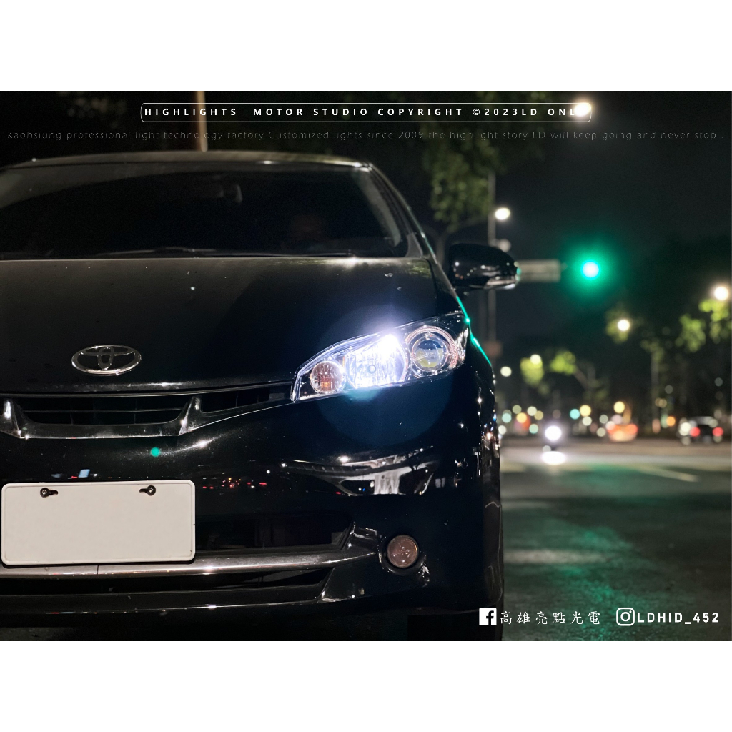 【高雄亮點】Toyota WISH 汽車魚眼大燈 GLCPLUS LED魚眼 WISH 汽車大燈 PLUS 豐田 GLC