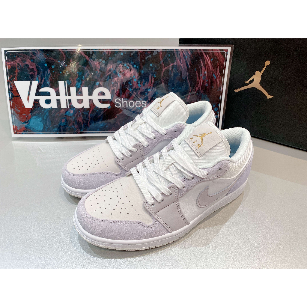 《Value》Air Jordan 1 Low “Paris” 巴黎 雲白 白灰 粉藍 AJ 低筒 CV3043-100