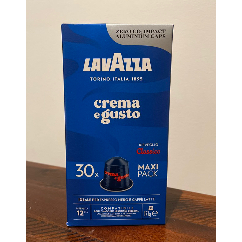義大利LAVAZZA ESPRESSO CREMA E GUSTO經典奶香咖啡膠囊 12/30顆