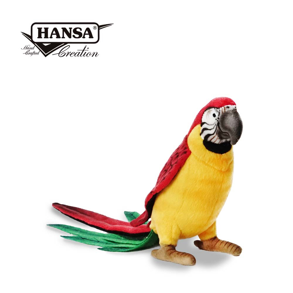 Hansa 3323-黃腹鸚鵡37公分高