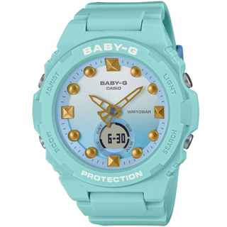 【Baby-G】夏日海洋繽紛漸層雙顯錶 BGA-320-3A 42.4mm 現代鐘錶